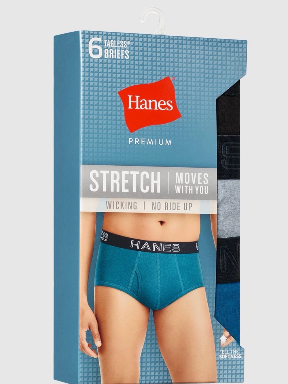 Hanes Men's Stretch Tagless Briefs - 6 Pack NIB Size S